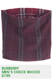 Burberry Men’s Check Snood