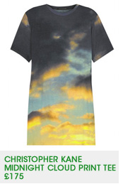 Christopher Kane Midnight Cloud Print Tee