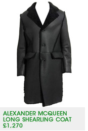 Alexander McQueen Long Shearling Coat