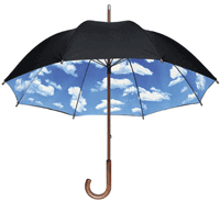 Sky view. Sky Umbrella by Tibor Kalman. Available from MoMAstore.com