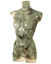 'Venu aux dollars' by Arman