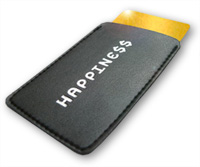 Get your Gold Card for happiness. Leather card holder from ATYPYK