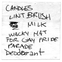 Don't fuggid anything. 'A Very Gay Shopping List' from the Royal Journal of Found Art royaljournal.com