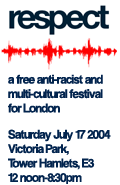 respect - the anti-racist and multi-cultural festival for London