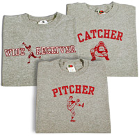 Play ball and throw some beautiful benders, regardless of whether you're a pitcher or catcher... Shirts by Ajaxx63