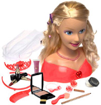 Make me pretty. You too can get that innocent glow. Barbie is a registered trademark of Mattel.