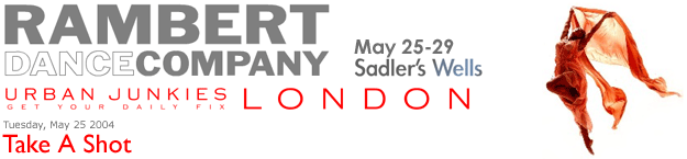 Rambert Dance Company at Sadler's Wells May 25-29. Book now