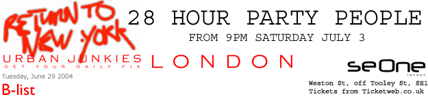 The Hacienda vibe revived at Return to New York. 28 Hour Party People kicking off Saturday at 9pm