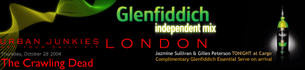 GLENFIDDICH INDEPENDENT MIX presents Jazmine Sullivan and Gilles Peterson tonight at Cargo